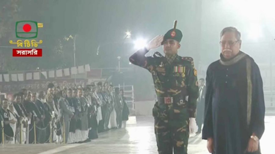 ভাষাশহীদদের প্রতি শ্রদ্ধা জানালেন রাষ্ট্রপতি