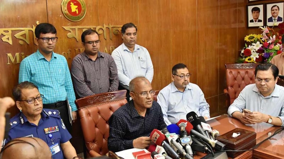 যেকোনও সময় চিরুনি অভিযান চালানো হতে পারে: স্বরাষ্ট্র উপদেষ্টা