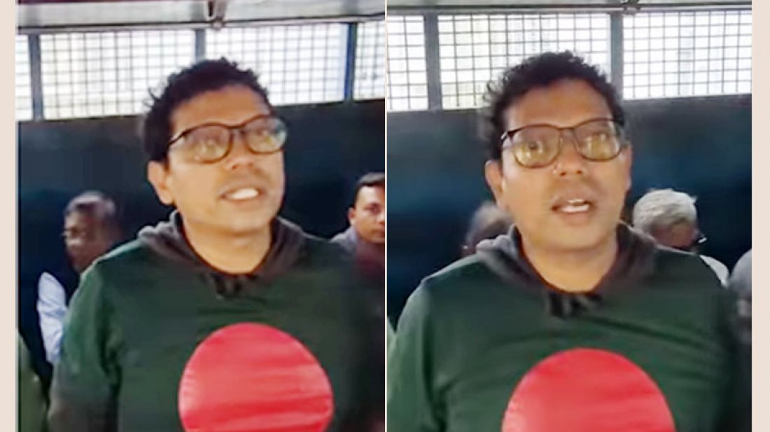 জাতীয় সংগীত গাইতে গাইতে প্রিজনভ্যানে ট্রাইব্যুনাল ছাড়লেন পলকসহ আসামিরা